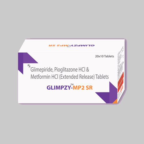 Glimepiride, Pioglitazone HCI & Metformin HCI (Extended Release) Tablets