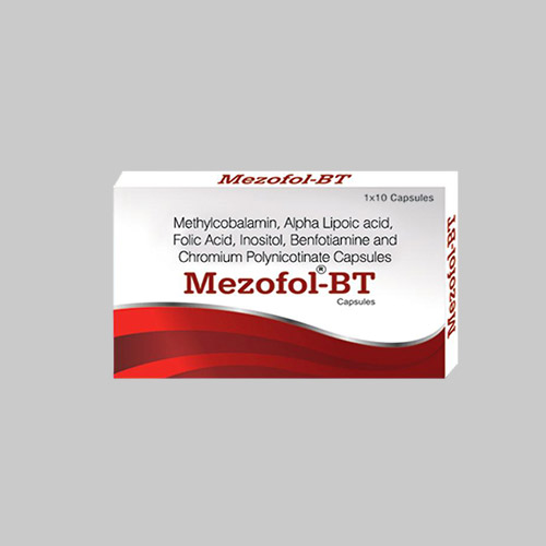 Methylcobalamin, Alpha Lipoic Acid, Folic Acid, Inositol, Benfotiamine and Chromium Polynicotinate Capsules