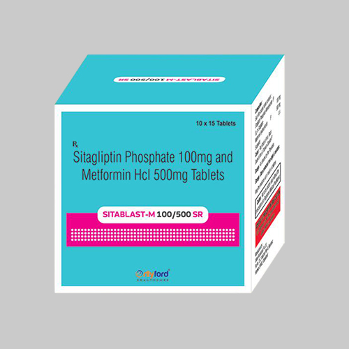 Sitagliptin Phosphate 100 mg and Metformin HCl 500 mg Tablets
