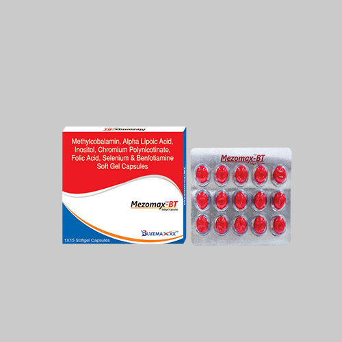 Methylcobalamin, Alpha Lipoic Acid, Inositol, Chromium Polynicotinate, Folic Acid, Selenium & Benfotiamine Soft Gel Capsules