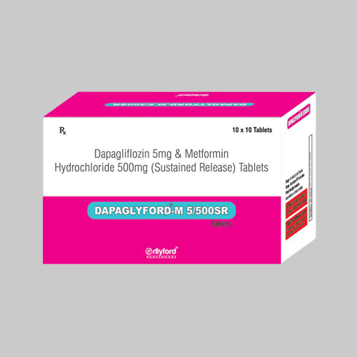 Dapagliflozin 5 mg & Metformin Hydrochloride 500 mg (Sustained Release) Tablets